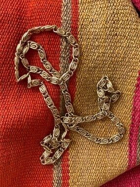 Vintage Thick Geometric Gold-Tone Chain
